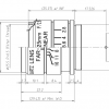 UV2528B UV Quartz 25mm C-Mount Lens